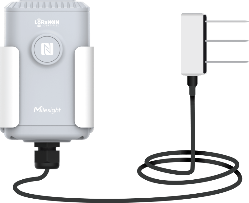 Milesight EM500-SMTC Soil Moisture, Temperature and Electrical Conductivity Sensor