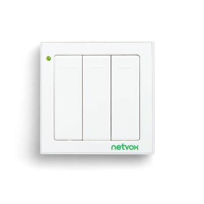 RB02C - Wireless 3-Gang Push Button