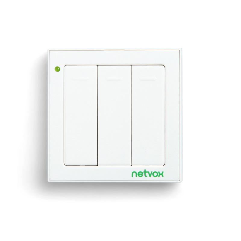 RB02C - Wireless 3-Gang Push Button