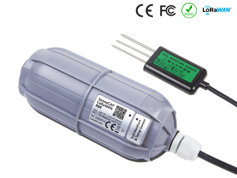 Wireless Soil Moisture and Temperature Sensor - LoRaWAN®
