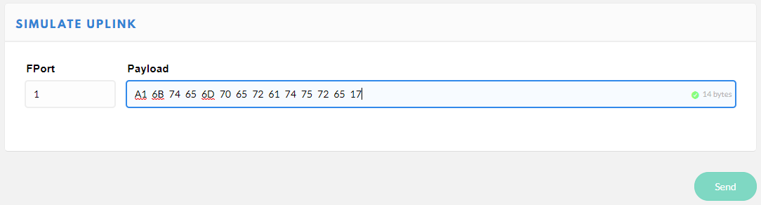 TTN Simulate uplink