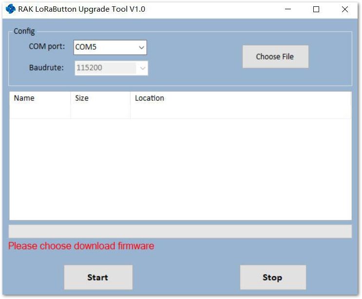 Figure 2: RAK Upgrade Tool