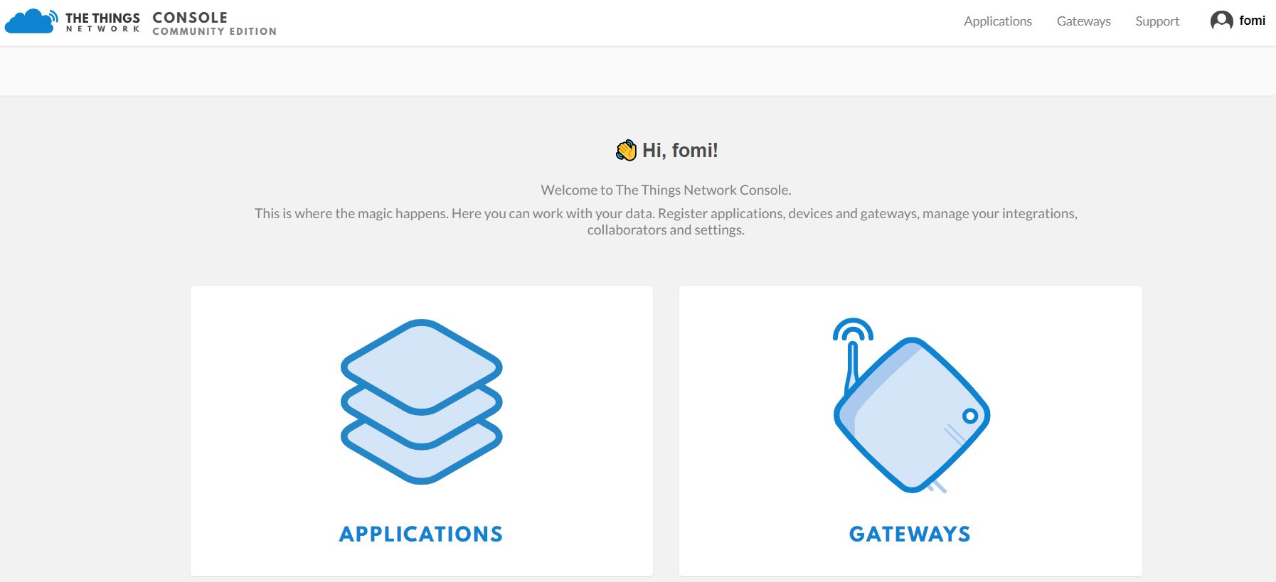 Figure 2: TTN Login