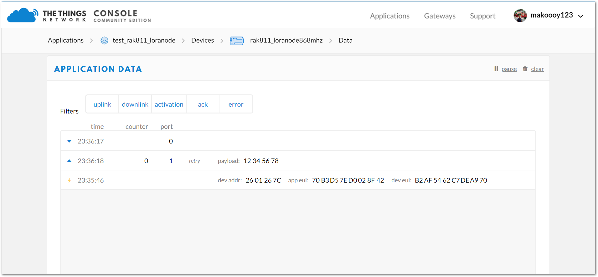 Figure 13: OOTA Data Viewing