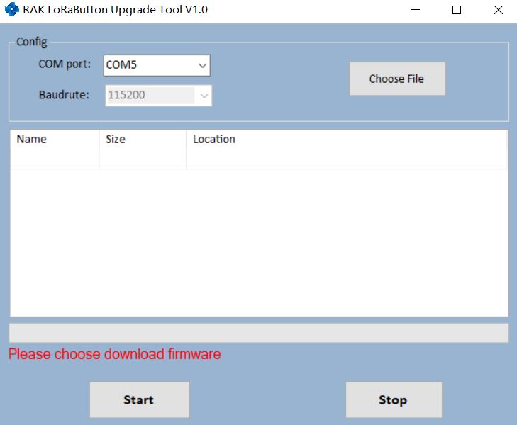 Figure 2: RAK Upgrade Tool