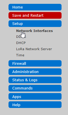 Setup / Network Interfaces