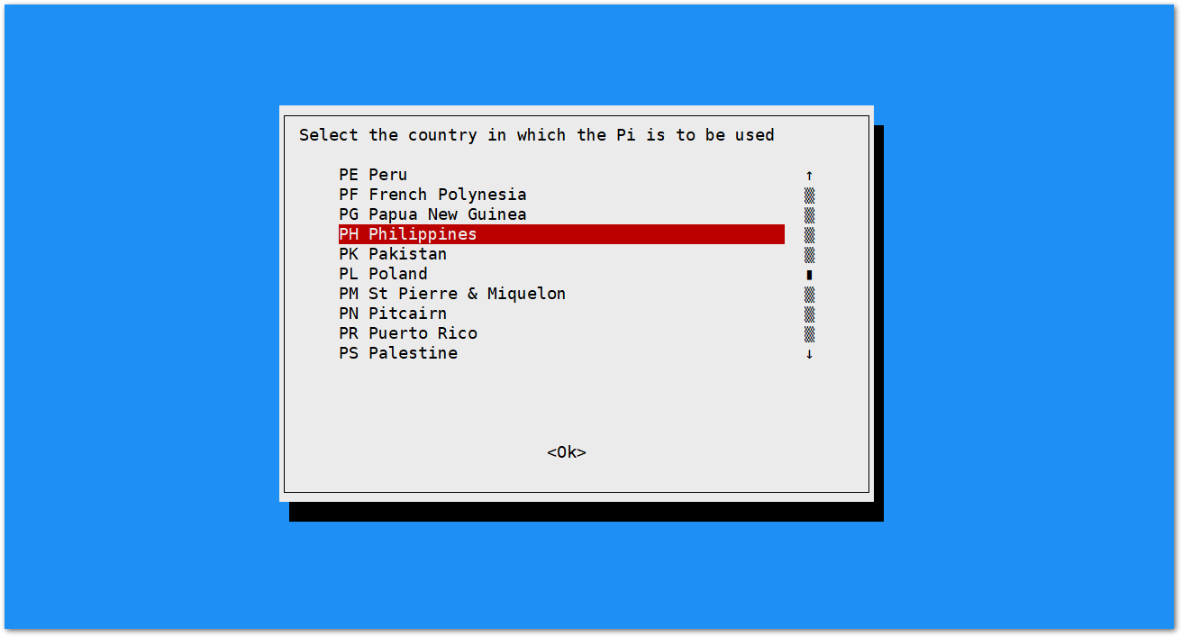 Figure 16: Selecting Country of Residence