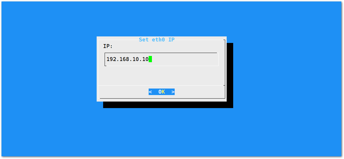 Figure 19: Default LoRaWAN® Gateway Ethernet IP Address