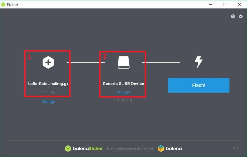 Figure 1: Balena Etcher Software