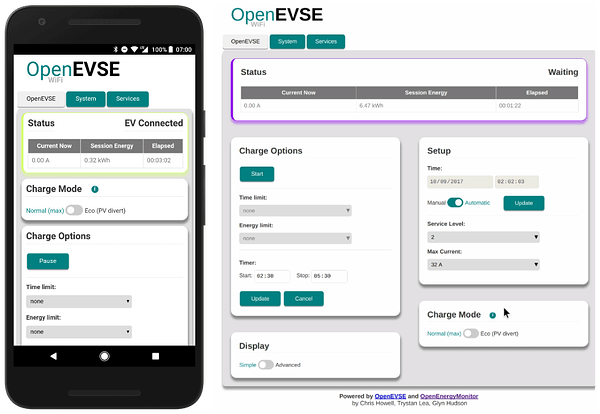 OpenEVSE app