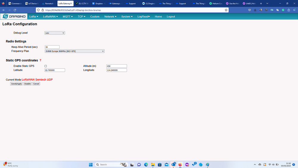 Screen shoot lorawan configuration1