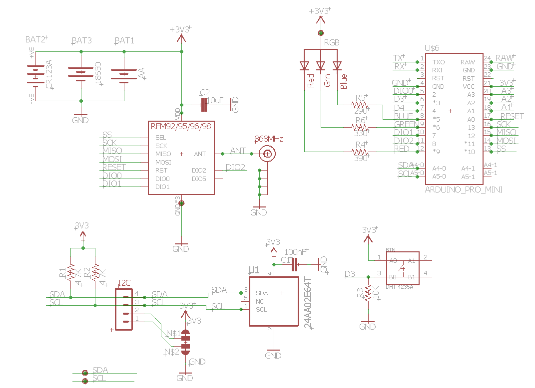 Схема arduino pro mini 328p