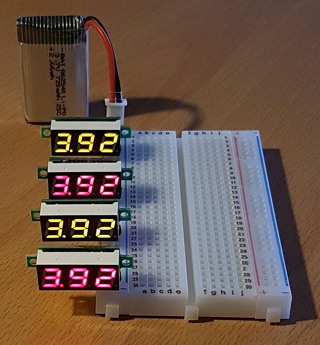 4 - 30V voltmeters - 1