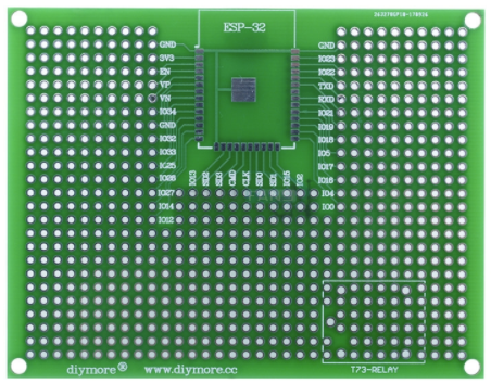 Prototyping PCB 7x9cm for ESP32 and ESP8266