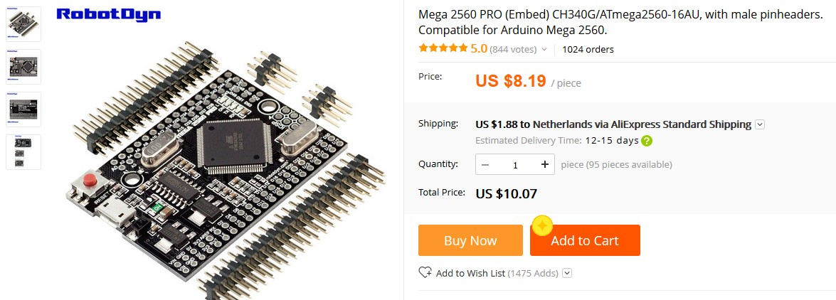 Mega 2560 PRO (Embed)