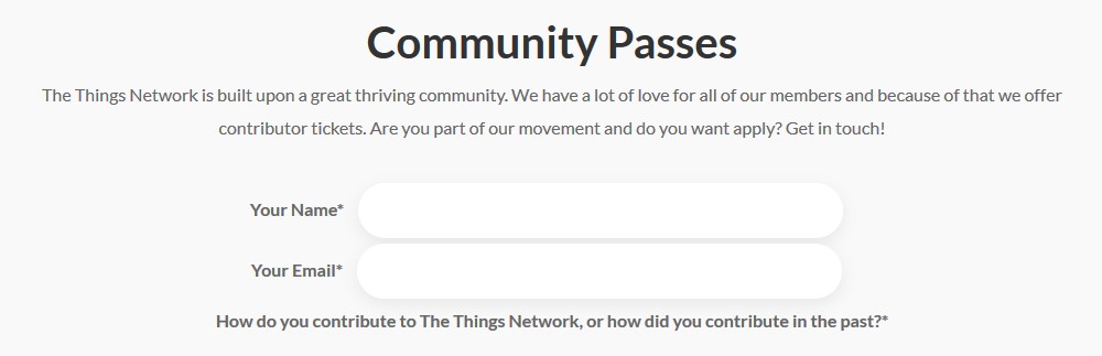 community passes