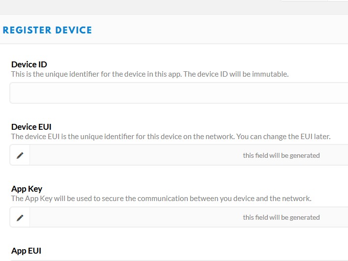 Incorrect Device EUI instruction The Things Network