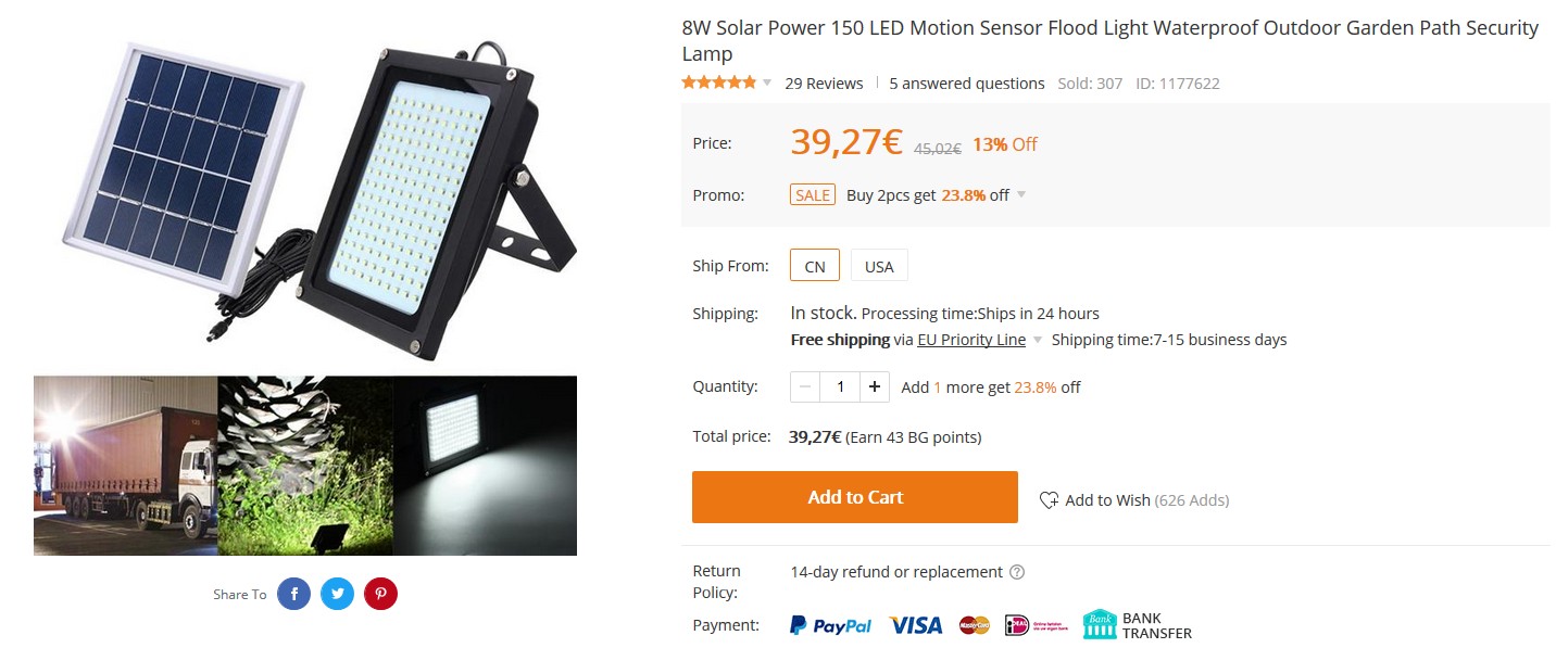 8W%20Solar%20Power%20150%20LED%20Motion%20Sensor%20Flood%20Light