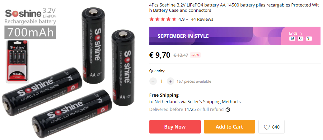 Soshine%20LiFePO4%20AA%20battery%204x%20price%202019-09-20