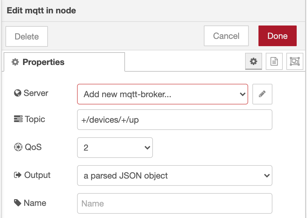 Onkel eller Mister modul Clancy MQTT in Node-RED [HowTo] - Application Development - The Things Network