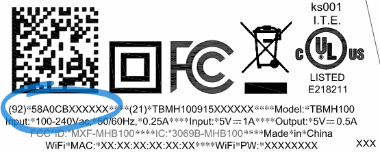 AP MAC address on label