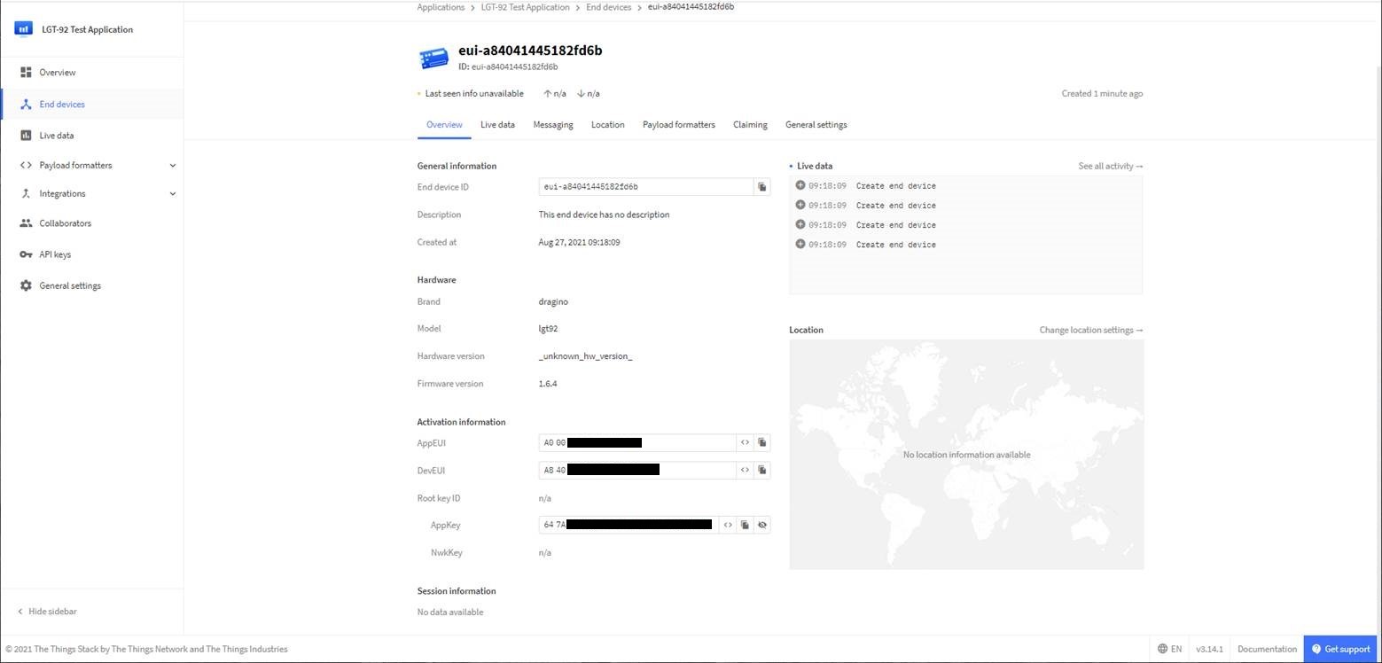 TTN Setup - Redacted