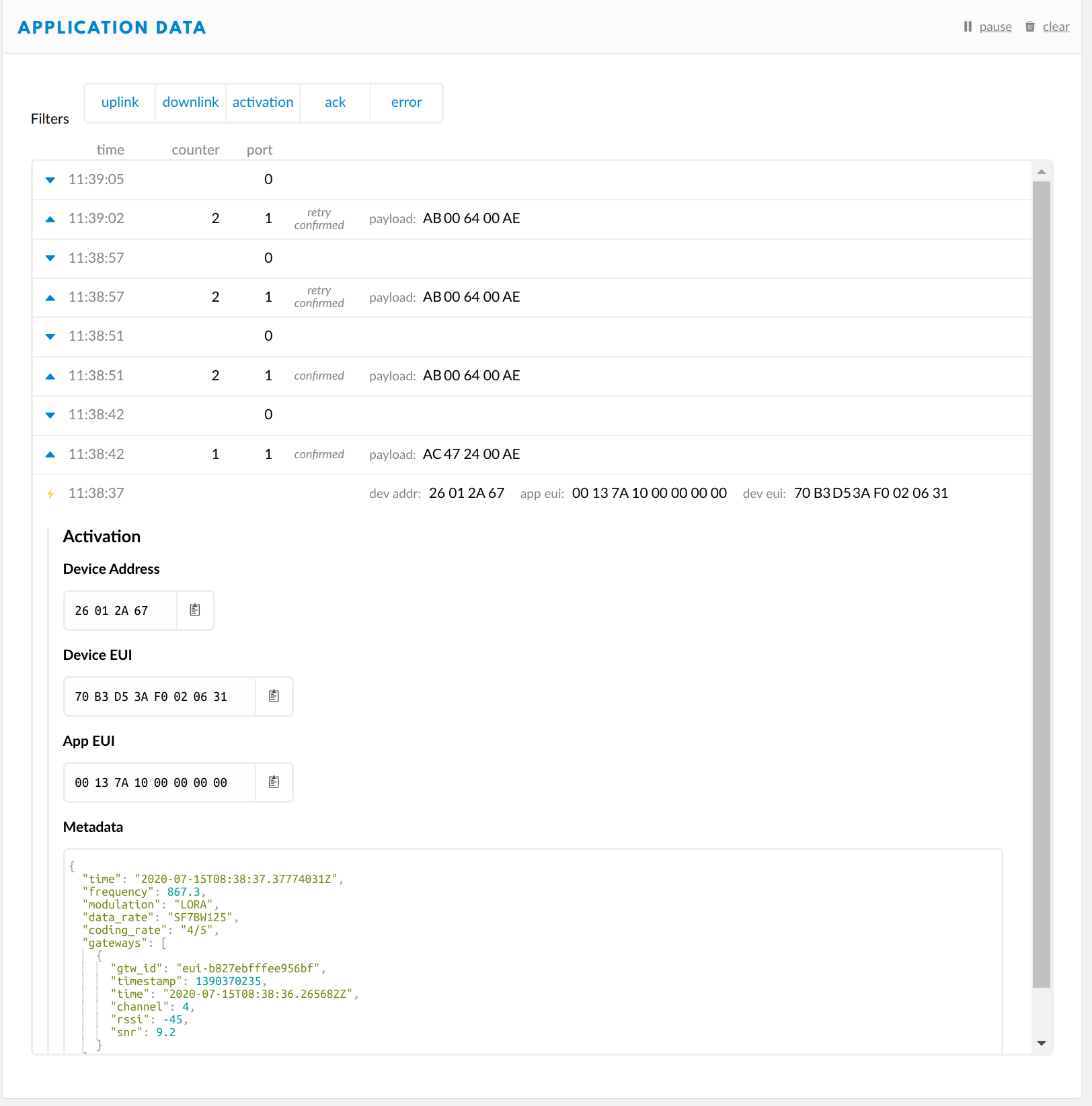 datastrings