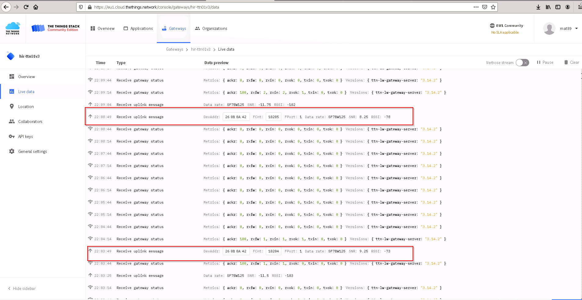 2021-08-31 22_18_34-Gateway data - hir-ttn01v3 - The Things Network