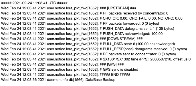 rak7258 not forwarding to console