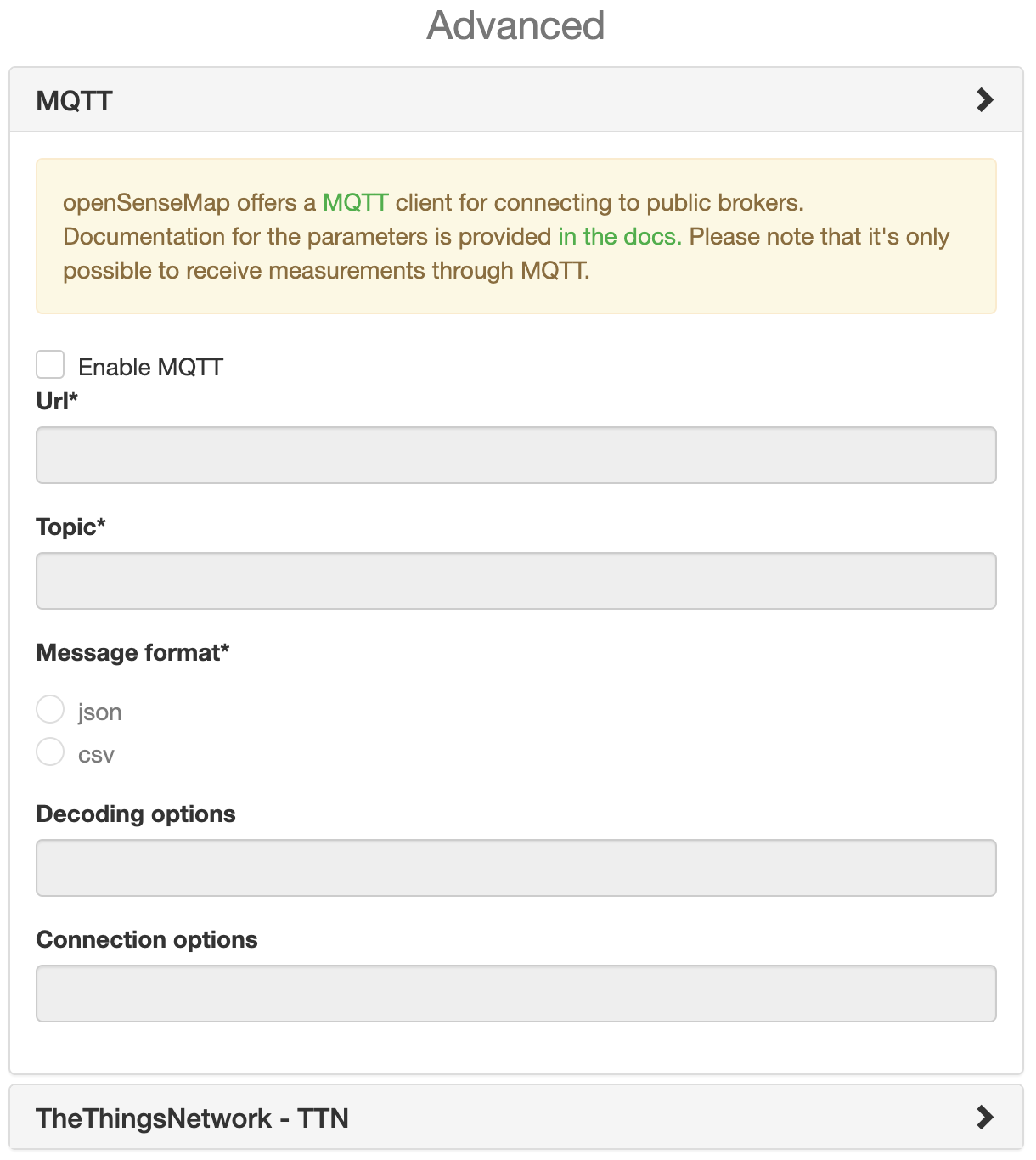 openSenseMap MQTT