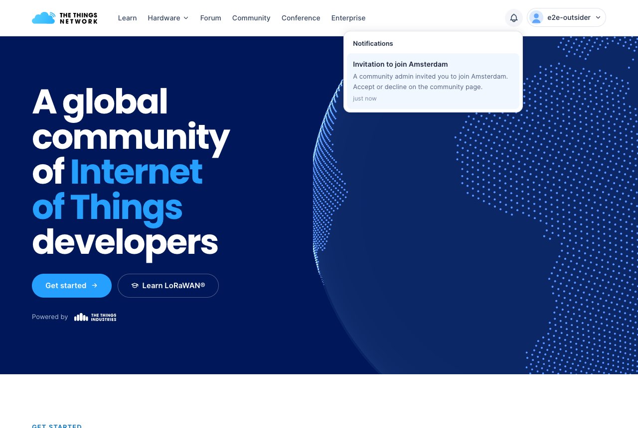 Notification: invitation to join Amsterdam