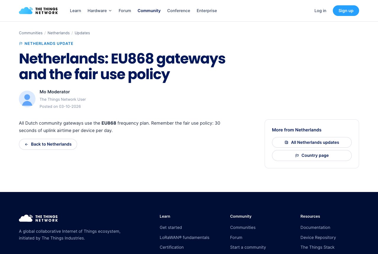 A country update for the Netherlands