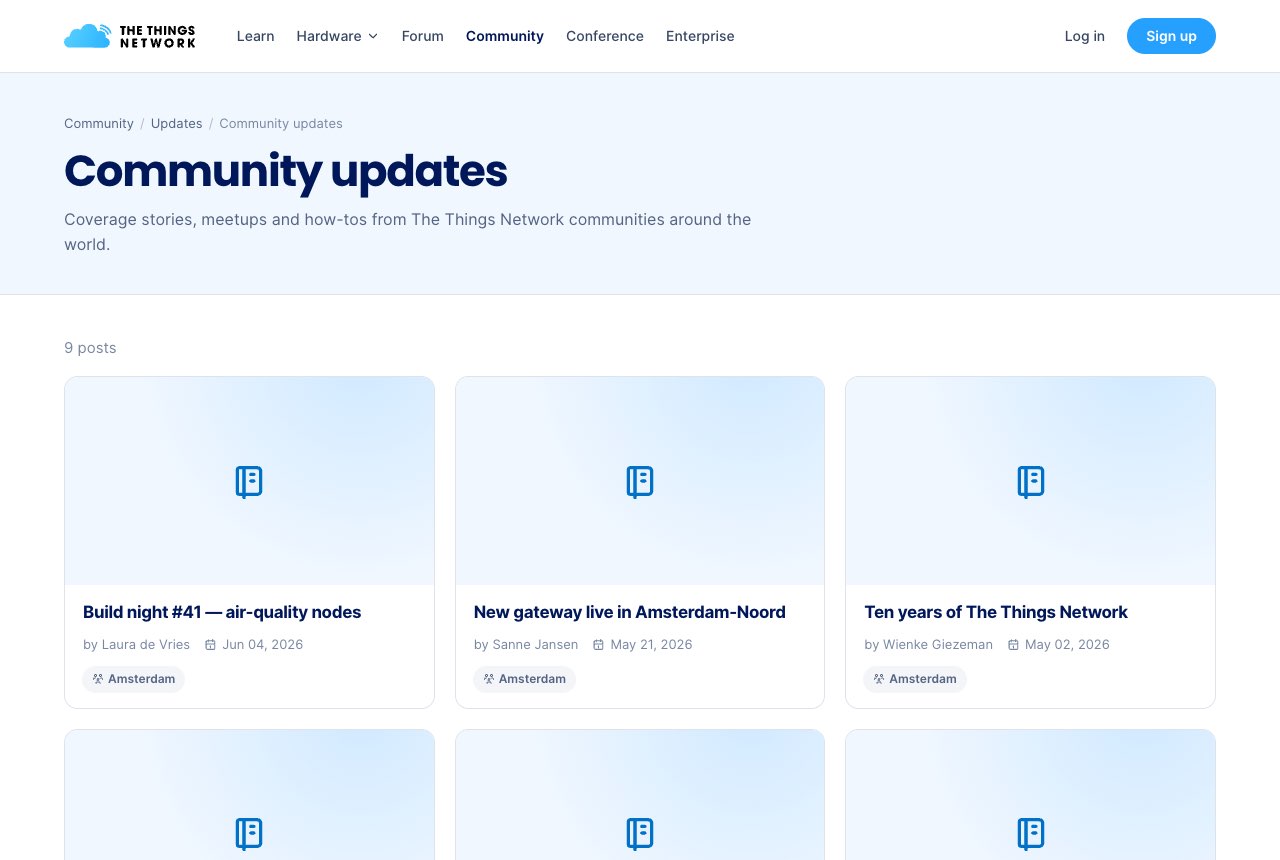 Community updates from all communities