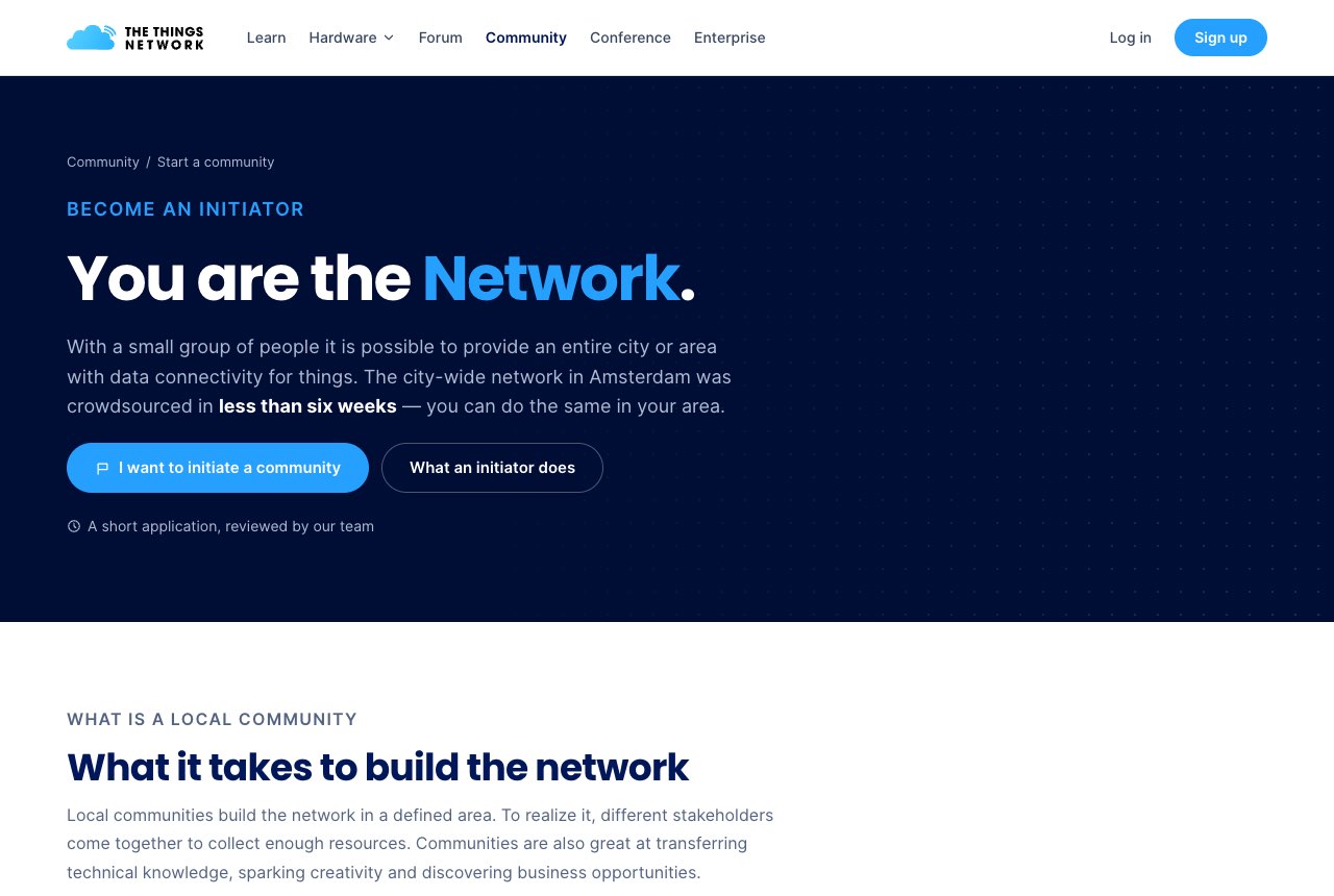 Start a community page